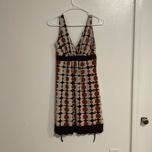 Donutz inc vintage brown polka dot dress